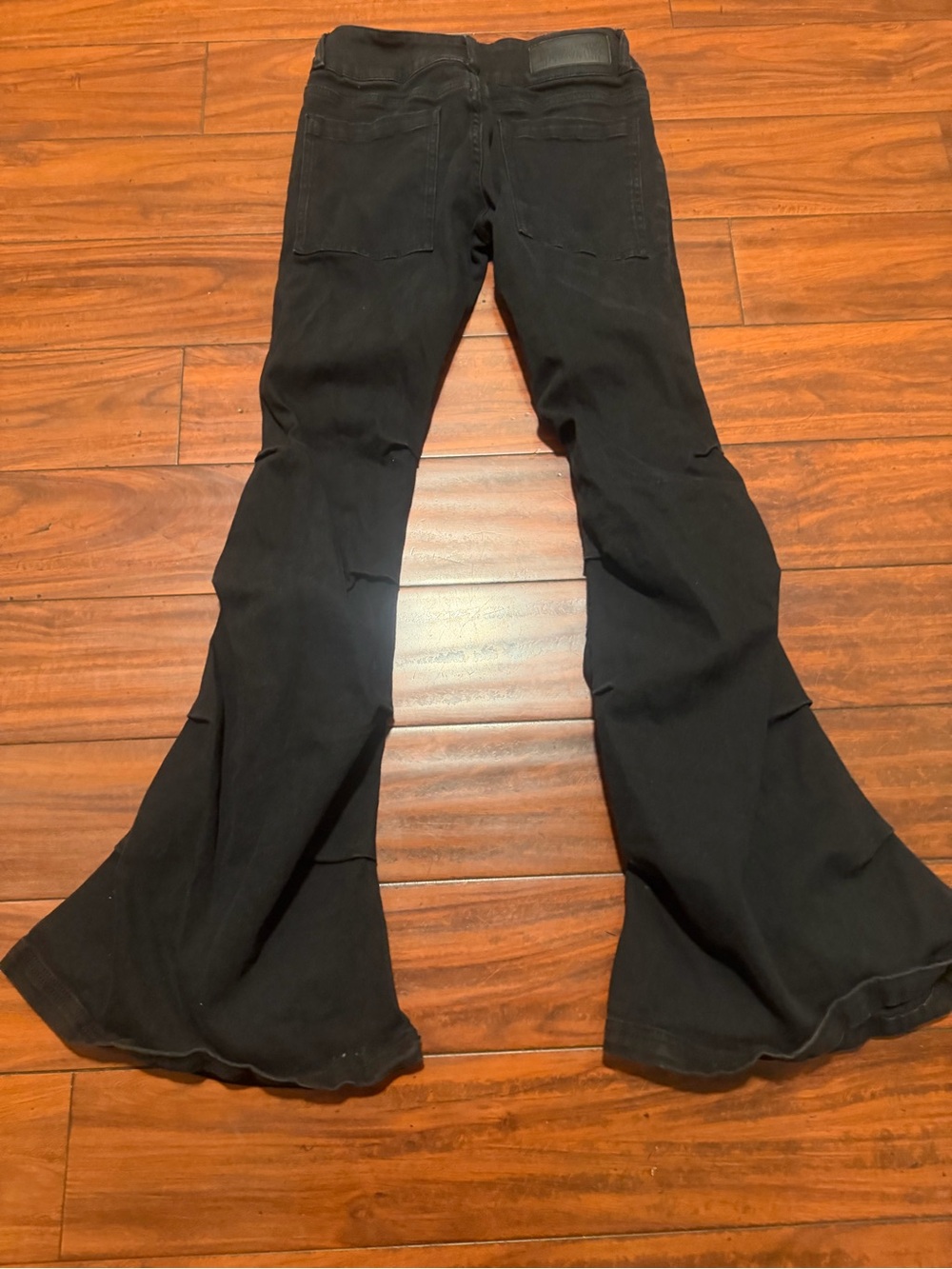 Darker Wavs black EPIC flared jeans pants dollskill sizes XS - Picture 9 of 11